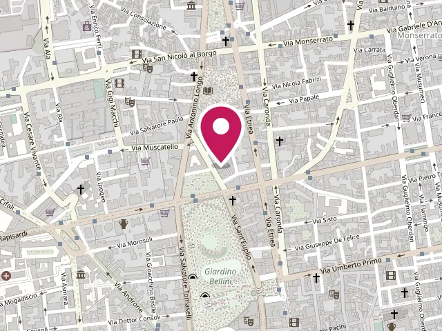 Mappa: Basta Pidocchietti Catania, Via R. Imbriani, 3